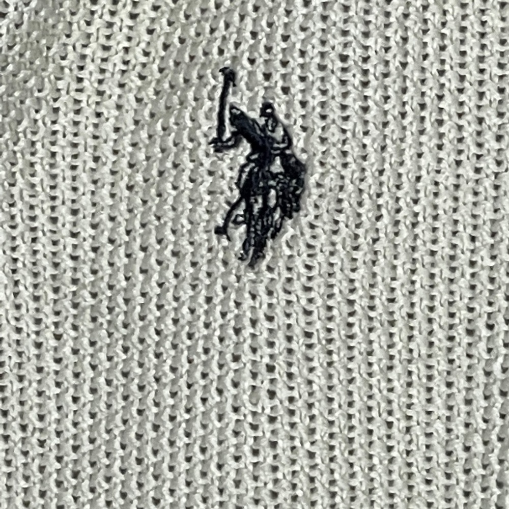 Mens U.S. Polo Assn. XXL Waffle Knit Cotton Blend High Collar Sweater - Picture 5 of 8